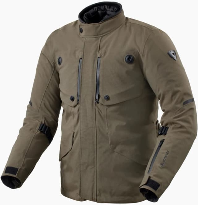 Rev It Trench 2 Gore-Tex Motorcycle Jacket S Black Olive