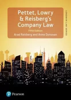 Pettet Lowry & Reisbergs company law by Arad Reisberg