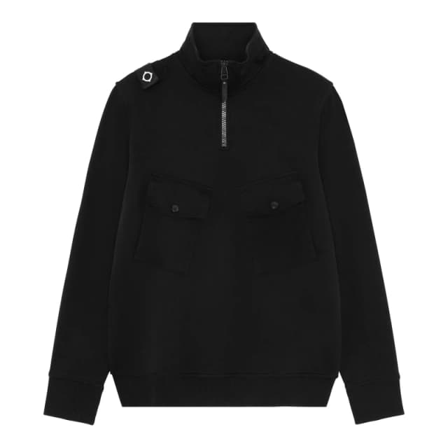 Gant Zip Fleece Jumper Black 005 male S