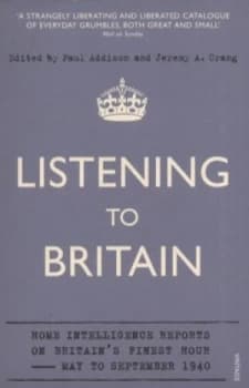 Listening to Britain by Jeremy a Crang Book