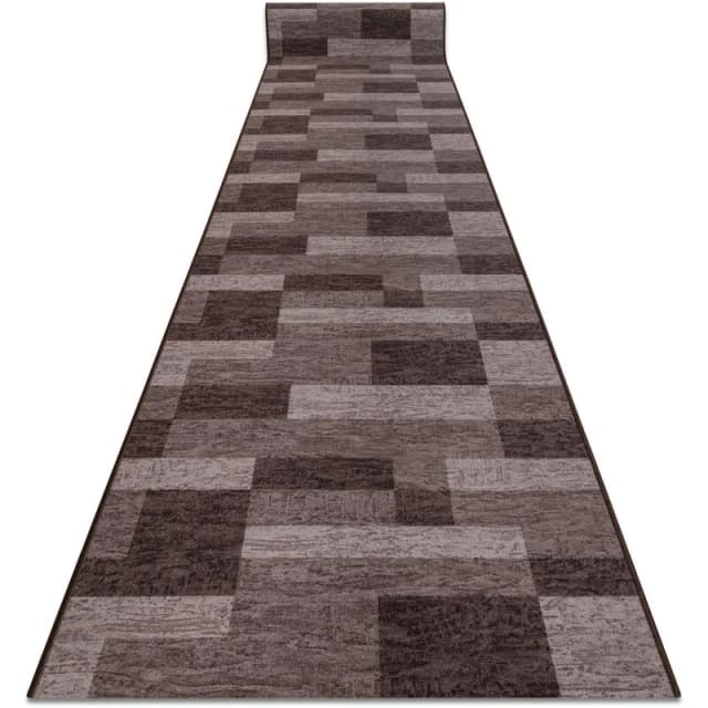 RugsX Runner Anti Slip Icona Gum Brown 67Cm 67X150 Cm