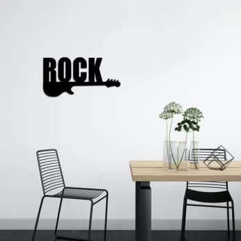 Rock - Black Decorative Metal Wall Accessory