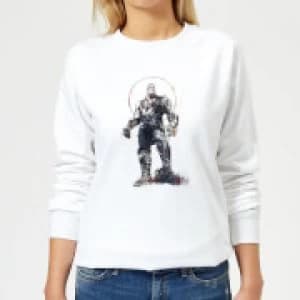 Marvel Avengers Infinity War Thanos Sketch Womens Sweatshirt - White - L