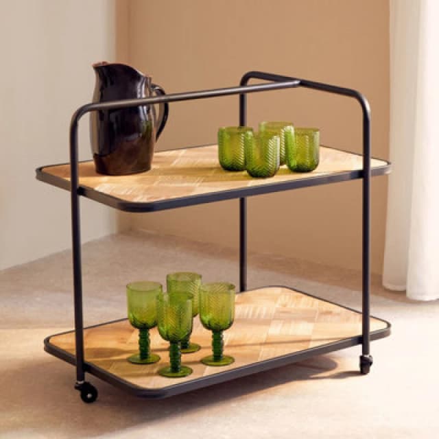 Orsina Sturdy Design Trolley, Compact Kitchen Trolley For Entertaining Guests, Versatile Kitchen Storage Trolley