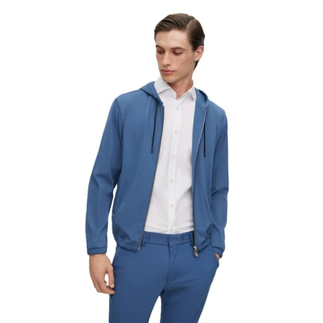 Boss Mens P Hanry Junior Hood Tracksuit Top Blue male 36 (46)