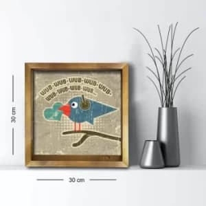 3030AHS-047 Multicolor Decorative Framed MDF Painting