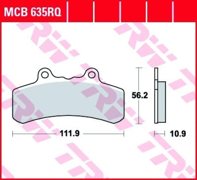 TRW MCB635RQ Brake pad set Brake Pad Set,disc brake (402)