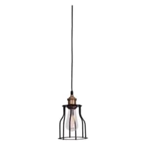 Larissa Lighting - Larissa Acharnes Ceiling Pendant 1 Light Steel