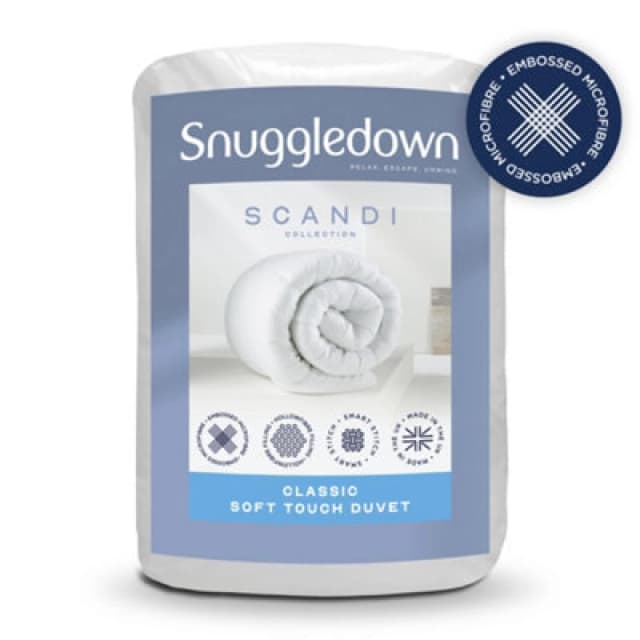Snuggledown Scandinavian Classic Soft Touch 10.5 Tog All Year Round Duvet White