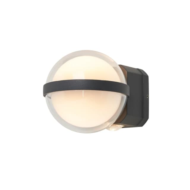 Zink Anmo 6W LED Globe Up and Down Outdoor Wall Light CCT in Anthracite