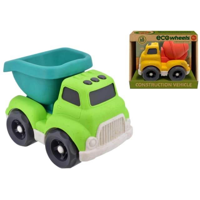 Eco Wheels Bio Plastic Construction Vehicle 16cm (Colours Vary) Multi unisex