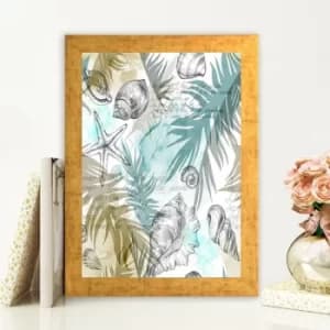 AC730311373 Multicolor Decorative Framed MDF Painting