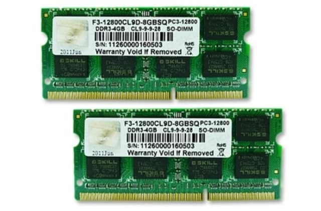 G.Skill 8GB DDR3-1600 SQ memory module 2 x 4GB 1600 MHz