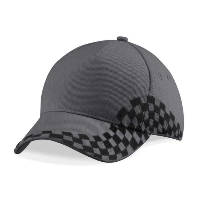 Beechfield Beechfield Men Grand Prix Baseball Cap in Mid Grey Mid Grey One Size Male 5063470780822