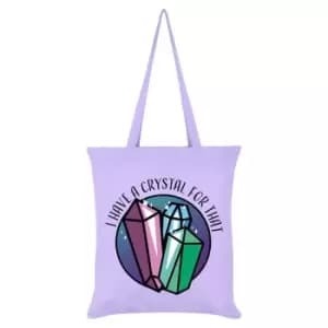 Grindstore I Have A Crystal For That Tote Bag (One Size) (Lilac)