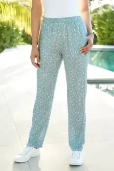 Pull-On Tapered Leg Trousers 27" (68.5cm) inside leg