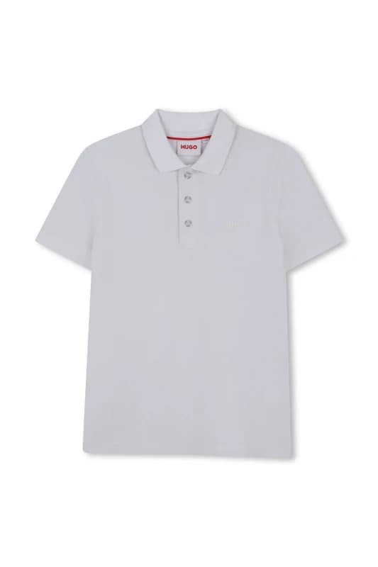 Hugo Mens Short Sleeve Polo Shirt White Size: 16 Years White Male 16 Years