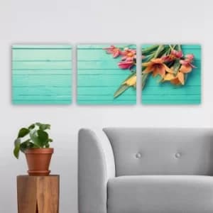P269880 Multicolor Decorative Canvas Painting (3 Pieces)