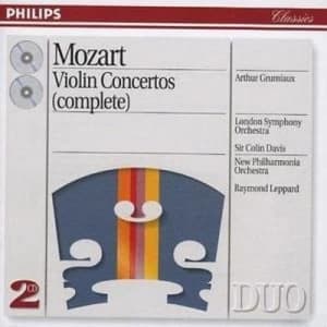 Violin Concertos Nos 1 and 2 by Wolfgang Amadeus Mozart CD Album