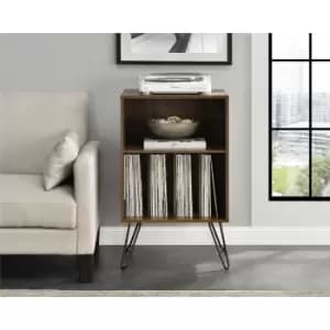 Alphason - Concord Turntable Stand Cabinet Unit With Vinyl Storage Walnut