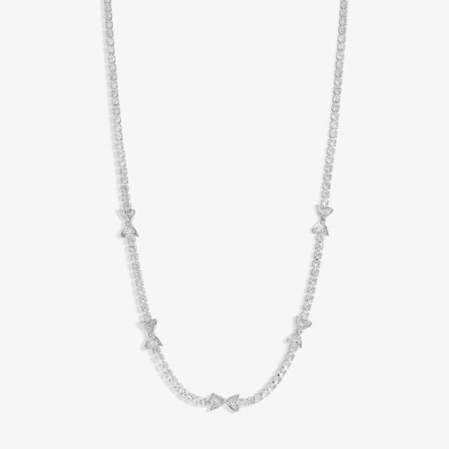 Jon Richard Silver Plated Crystal Bow Necklace Jewellery Sets One Size Silver 38639111000