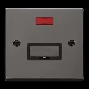 Click Scolmore Deco Ingot 13A Neon Fused Spur Unit - VPBN753BK