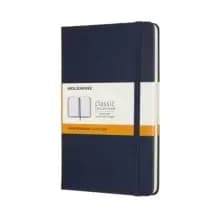 Moleskine Medium Ruled Hardcover Notebook : Sapphire Blue