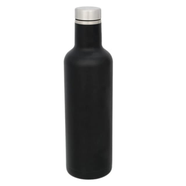 Avenue Avenue Pinto Copper Vacuum Insulated Bottle in Black One Size Unisex 5057819993820