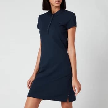 Tommy Hilfiger Womens Heritage Slim Polo Dress - Midnight - L