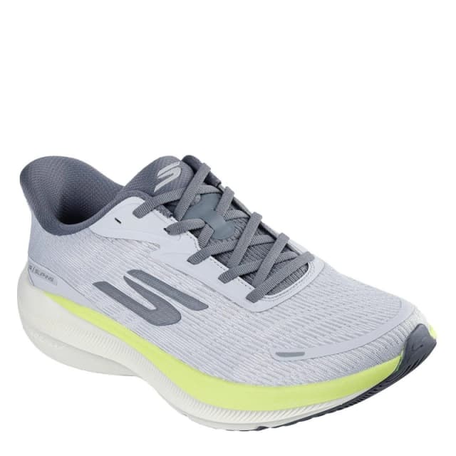 Skechers AERO Pulse Running Trainers Mens Grey/Lime male 7 (41)