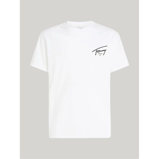 Tommy Jeans Back Flag Logo T-Shirt Sig White male XS