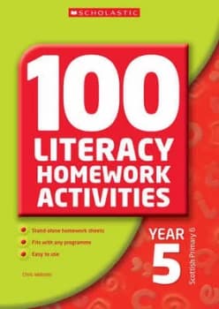 100 Literacy Homework Activities by Chris Webster Paperback