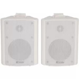 Pair 8' 2 Way Stereo Speakers 180W 8Ohm White Background Wall Mounted Hi Fi