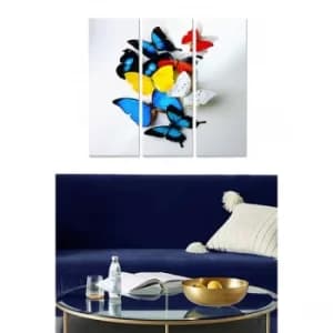 MDF22312036 Multicolor Decorative MDF Painting (3 Pieces)