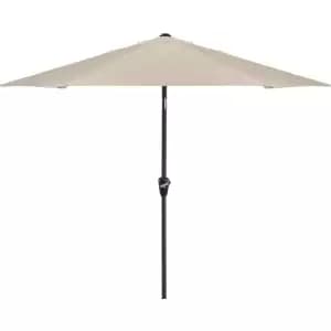 Sturdi 3m Aluminium Round Garden Parasol - Natural