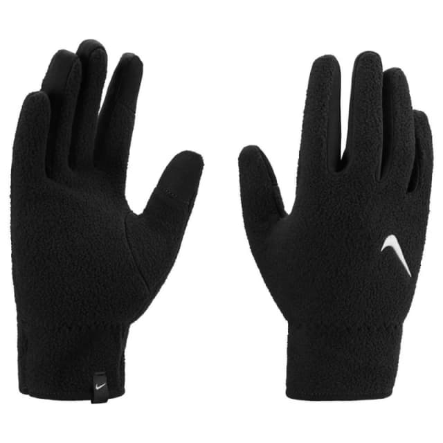 Nike One Fleece Therma-Fit Gloves in Black Size: Small Black Unisex S