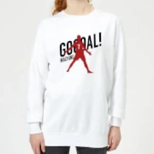 Goal Machine Womens Sweatshirt - White - 3XL