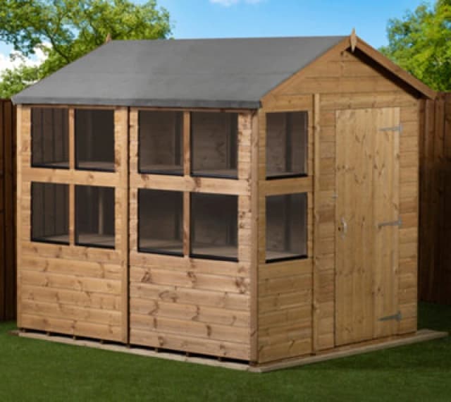 Empire Sheds Empire Apex Potting Shed 6X8 Single Door