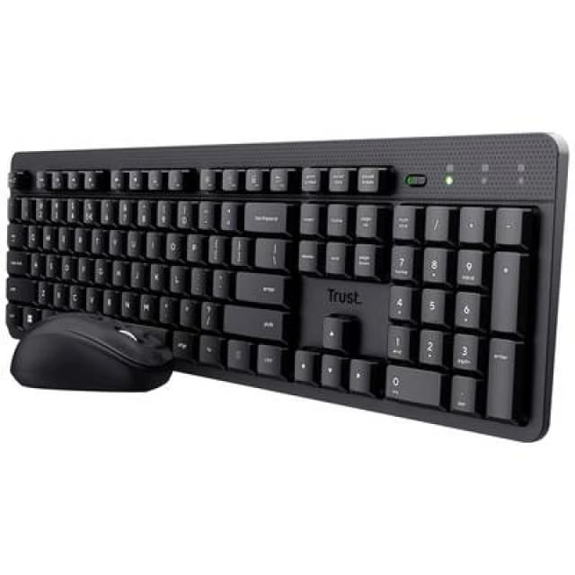 Trust Trust ODY II Bluetooth Keyboard and mouse set Numeric keypad German, QWERTZ Black 25021