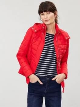 Joules Linden Short Padded Jacket - Red