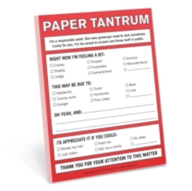 Knock Knock Paper Tantrum Nifty Notes Other printed item