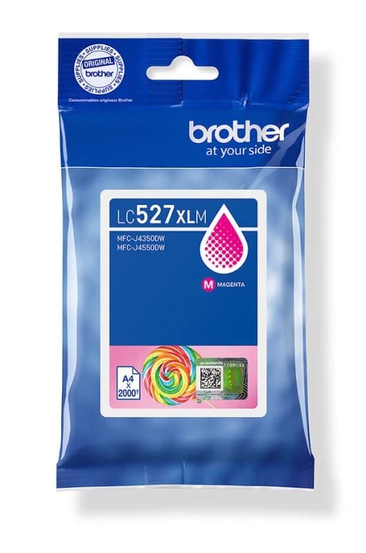 Brother LC527XLM High Yield Magenta Ink Cartridge 2K Pages - LC527XLM EXRBRLC527XLM