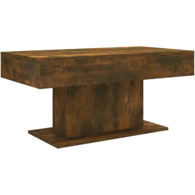 VIDAXL Coffee Table Smoked Oak 96x50x45cm Engineered Wood Vidaxl 8720286955895