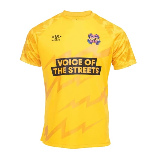 Umbro Umbro Men Culture Clash Red Bull Jersey in Yellow Size: Small Yellow S Male 5063703734134