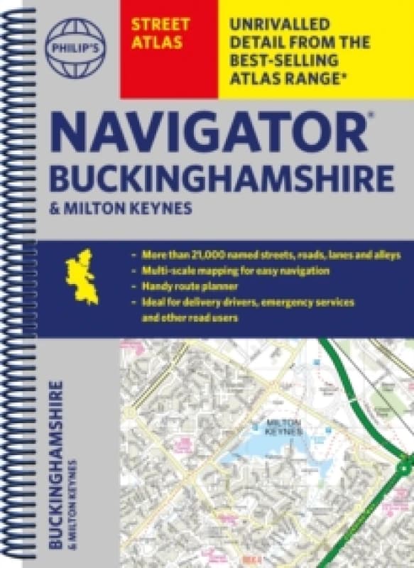 Philip's Navigator Street Atlas Buckinghamshire and Milton Keynes Spiral bound