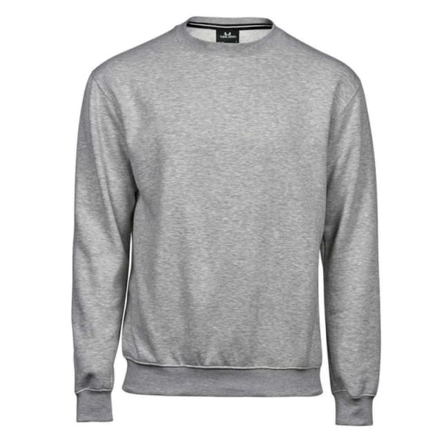 TEE JAYS Mens Plain Black Sweatshirt in Grey Size: Small Grey Male S