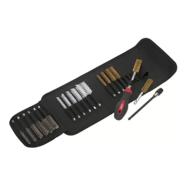 Genuine SEALEY VS1800 Cleaning & Decarbonising Brush Set 20pc