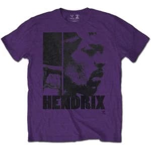 Jimi Hendrix - Let Me Die Unisex Large T-Shirt - Purple
