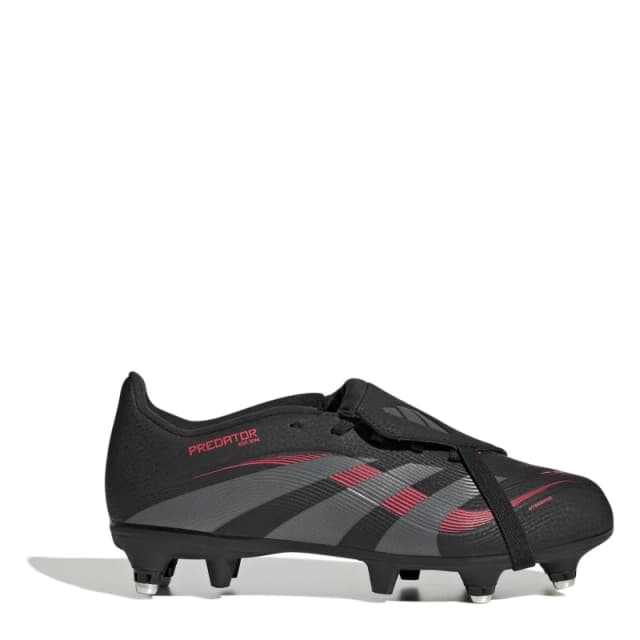 adidas Predator League Fold-Over Tongue Junior Soft Ground Football Boots - Black 4