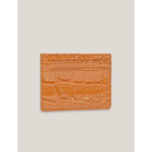 Ted Baker Womens Croc Card Holder Tan female One Size